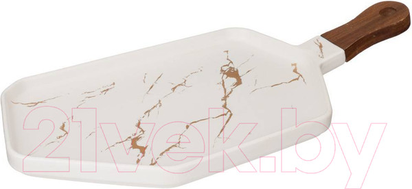 Изображение товара Менажница Lefard Золотой мрамор / 412-202 (белый)