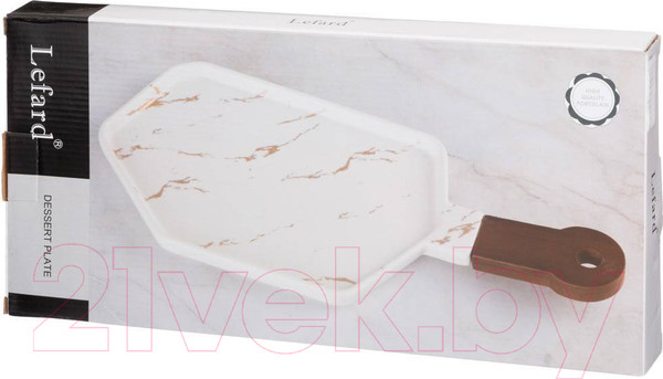 Изображение товара Менажница Lefard Золотой мрамор / 412-202 (белый)