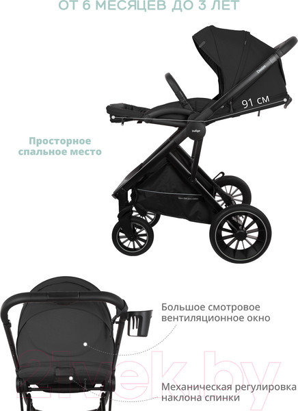 Изображение товара Детская универсальная коляска INDIGO Desire 2 в 1 (зеленый)