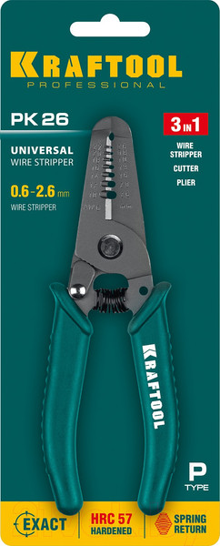 Изображение товара Инструмент для зачистки кабеля Kraftool PK-26 / 22660-15_z01