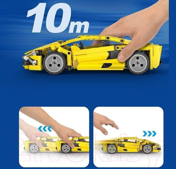 Изображение товара Конструктор инерционный CaDa Спортивный Автомобиль. Молния / C52021W