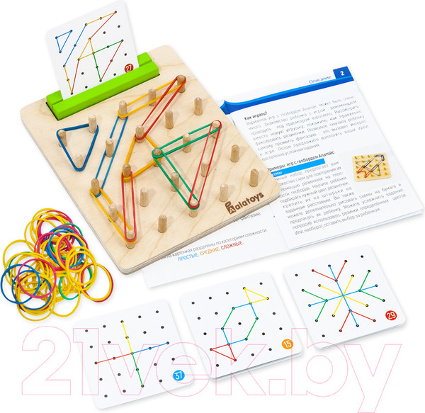 Изображение товара Развивающий игровой набор Alatoys Геоборд / ГБ03