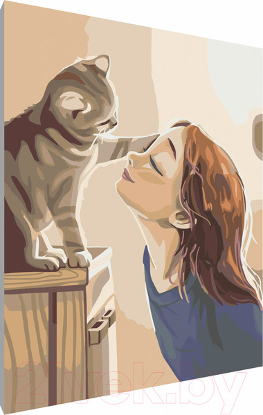 Изображение товара Картина по номерам PaintLine Кошачьи ласки / 2037236509203