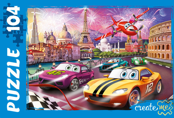 Изображение товара Пазл РЫЖИЙ КОТ Крутой Вираж №7 / П104-0742 (104эл)