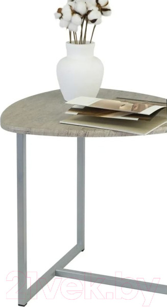 Изображение товара Журнальный столик Мебелик BeautyStyle 11 (серый шпат/металл)