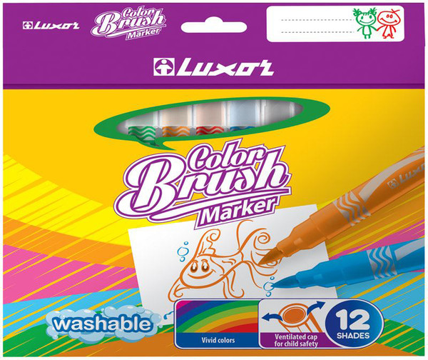 Изображение товара Фломастеры Luxor Color Brush / 6106/Box 12