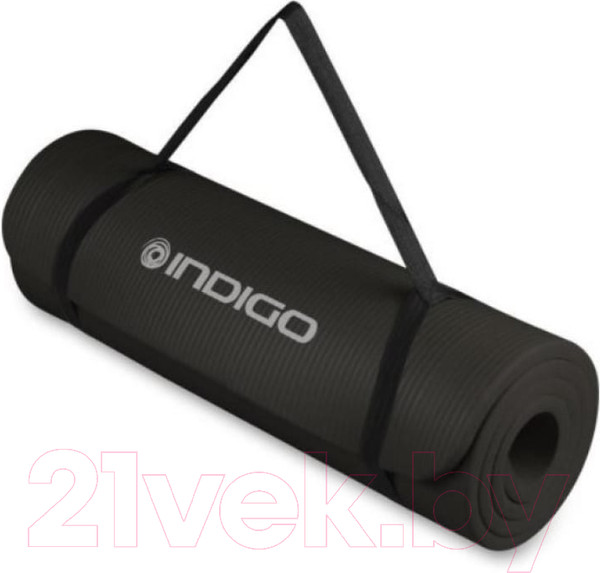 Изображение товара Коврик для йоги и фитнеса Indigo Sport NBR IN194 (черный)