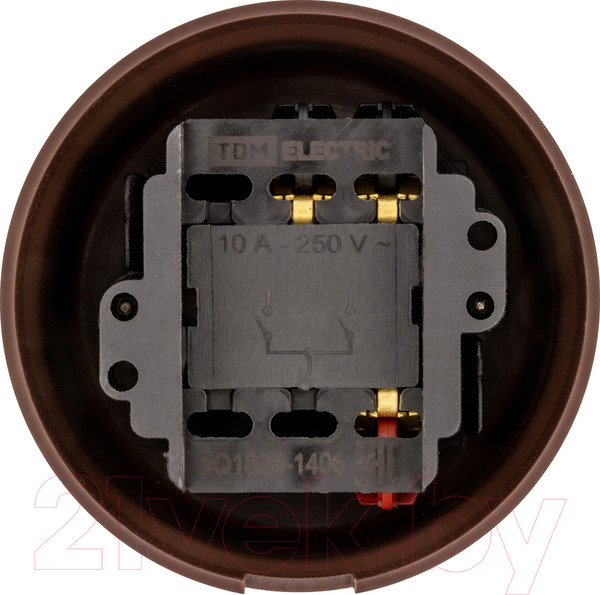 Изображение товара Выключатель TDM Виви SQ1820-1406 (коричневый)
