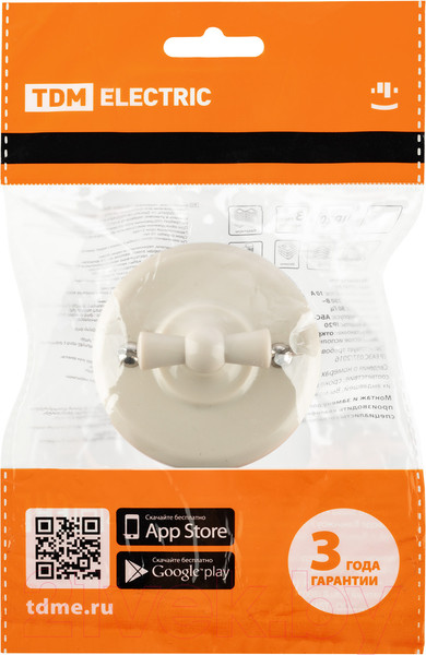 Изображение товара Выключатель TDM Виви SQ1820-1306 (слоновая кость)