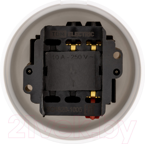 Изображение товара Выключатель TDM Виви SQ1820-1005 (белый)