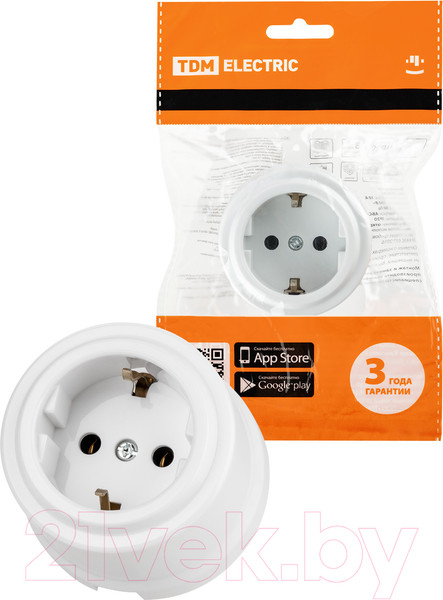 Изображение товара Розетка TDM Виви SQ1820-1012 (белый)