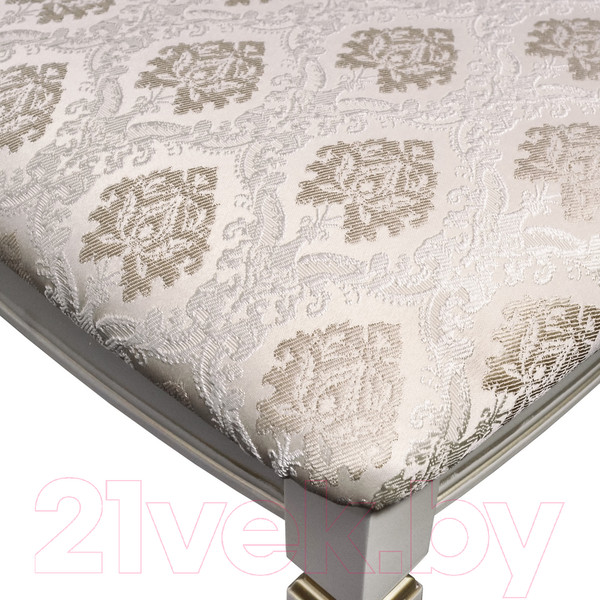 Изображение товара Банкетка Мебелик Васко В 106Н (слоновая кость/золото/маркус ваниль)