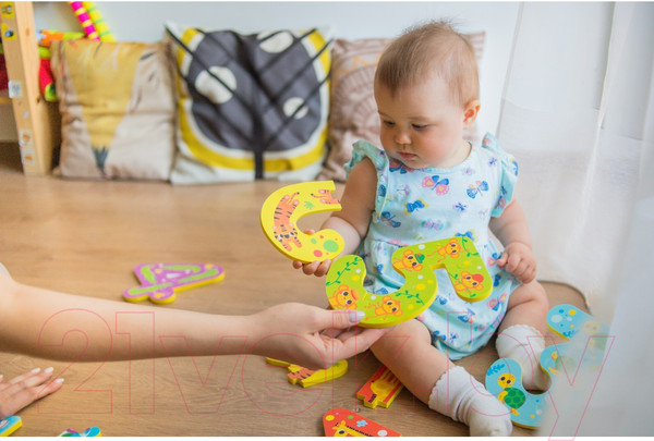 Изображение товара Набор игрушек для ванной Крошка Я Учимся считать: Животные / 7572000