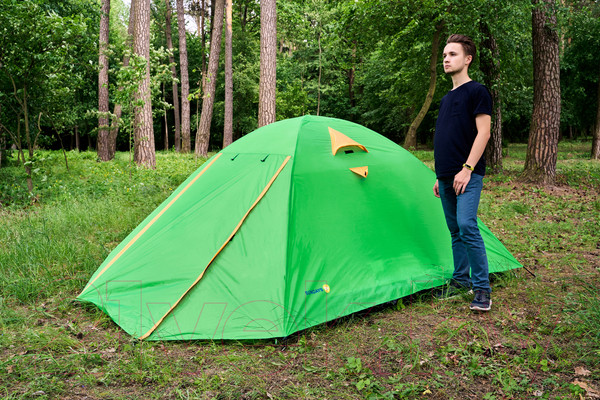 Изображение товара Палатка Sundays ZC-TT007-4P v2 (зеленый/оранжевый)