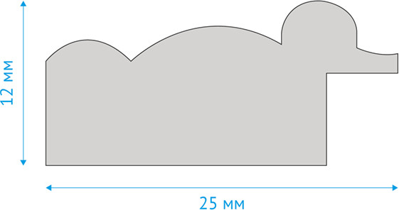 Изображение товара Рамка OfficeSpace №7 / РП_6308 (золото)