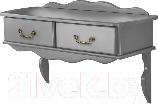 Изображение товара Консольный столик Мебелик Берже 20 (серый графит)