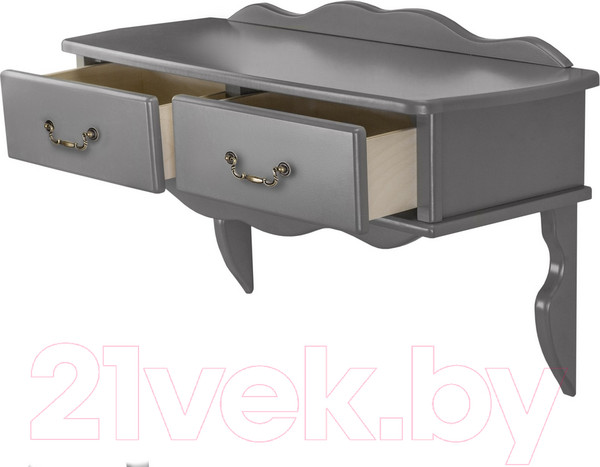 Изображение товара Консольный столик Мебелик Берже 20 (серый графит)