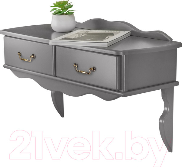 Изображение товара Консольный столик Мебелик Берже 20 (серый графит)