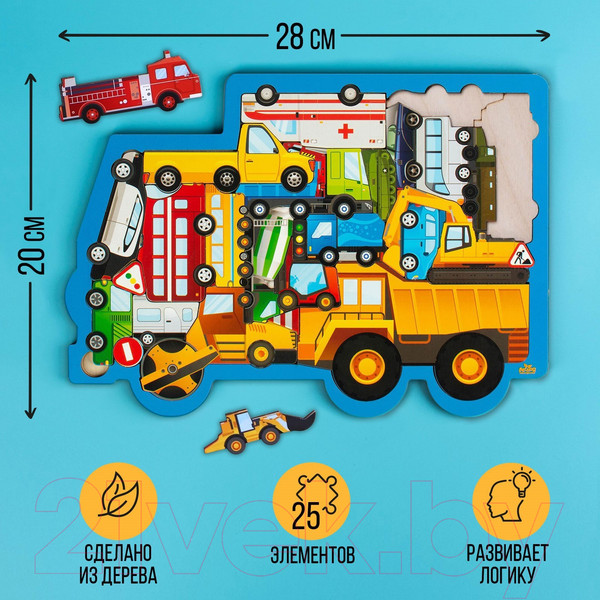 Изображение товара Развивающая игра Лесная мастерская Машины / 4276019