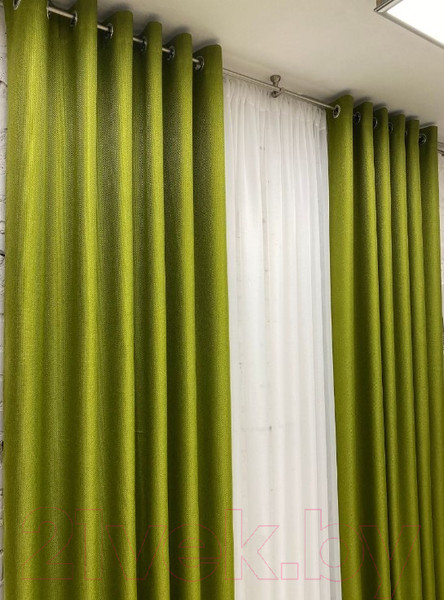 Изображение товара Штора Модный текстиль 06L1 / 112MT391020 (260x150, лайм)