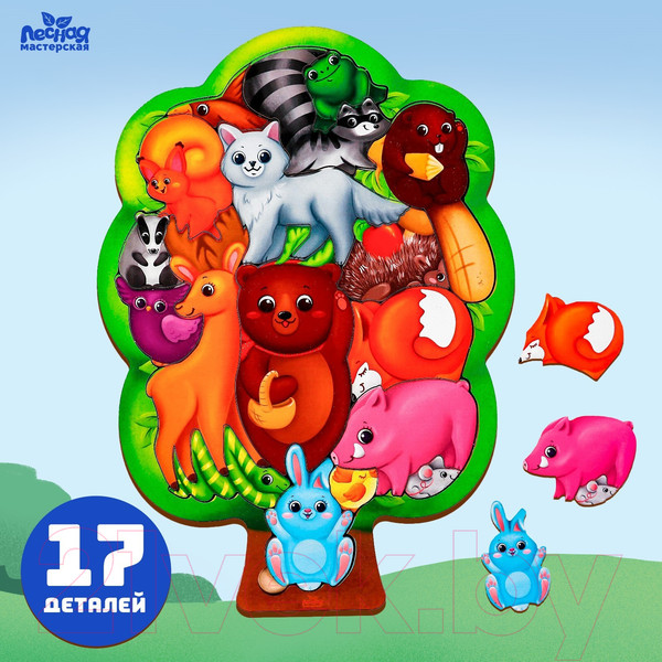 Изображение товара Развивающая игра Лесная мастерская Лесные животные / 4276020