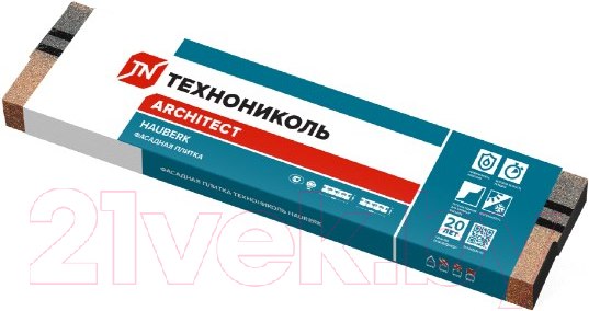 Изображение товара Фасадная панель Технониколь Hauberk Плитка 068907 (песчаный кирпич)