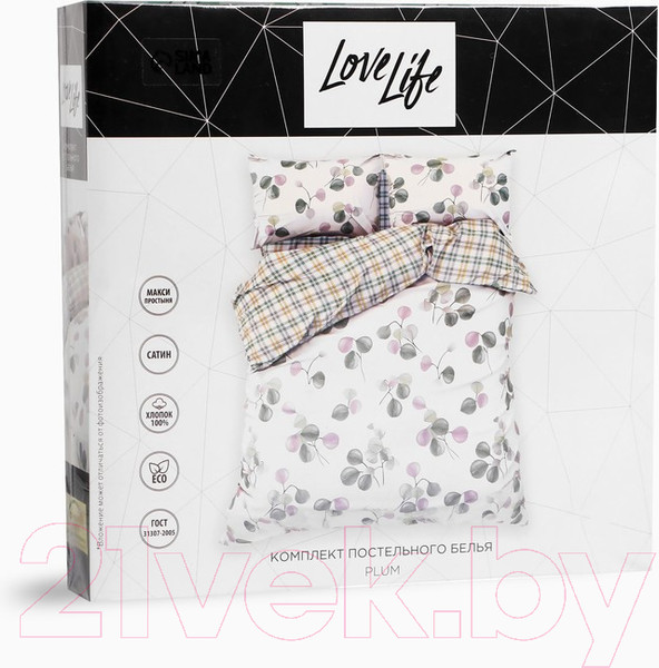 Изображение товара Комплект постельного белья Love Life Plum / 9305074