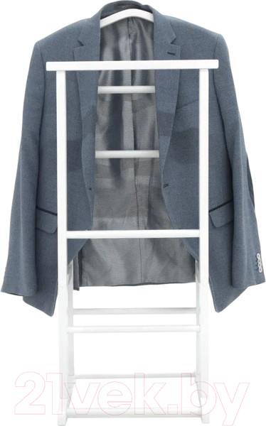 Изображение товара Стойка для одежды Мебелик Костюмная Слуга 1 (белый)