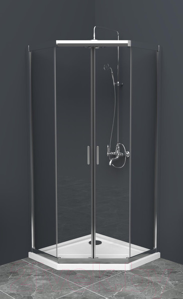 Изображение товара Душевой уголок BelBagno UNO-195-P-2-100-C-Cr