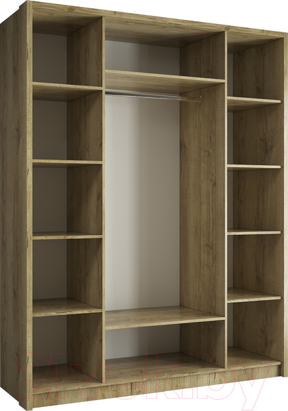 Изображение товара Комплект мебели для спальни Евва Престиж ПР-1.2 (дуб кантри золотой/белый)