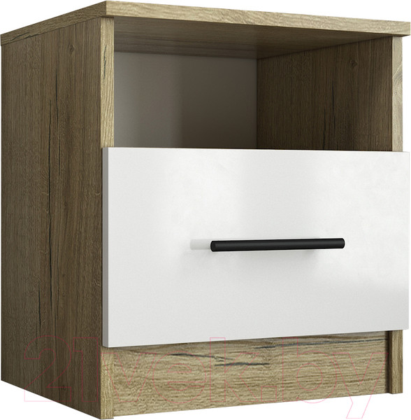 Изображение товара Комплект мебели для спальни Евва Престиж ПР-1.2 (дуб кантри золотой/белый)