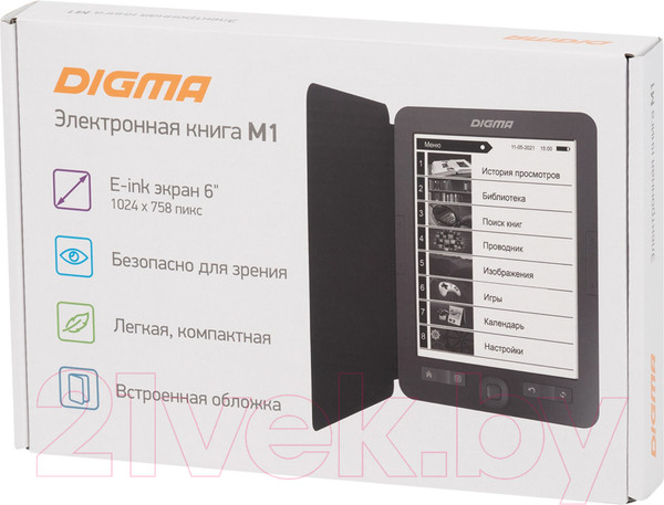 Изображение товара Электронная книга Digma M1 (темно-серый)