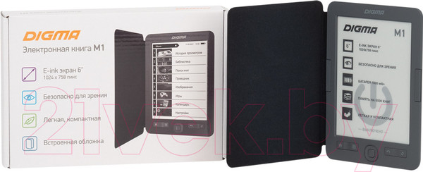 Изображение товара Электронная книга Digma M1 (темно-серый)
