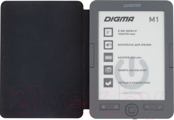 Изображение товара Электронная книга Digma M1 (темно-серый)