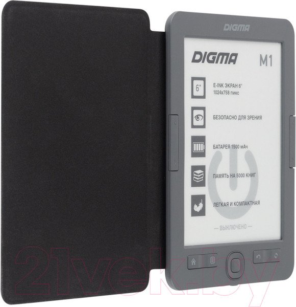 Изображение товара Электронная книга Digma M1 (темно-серый)