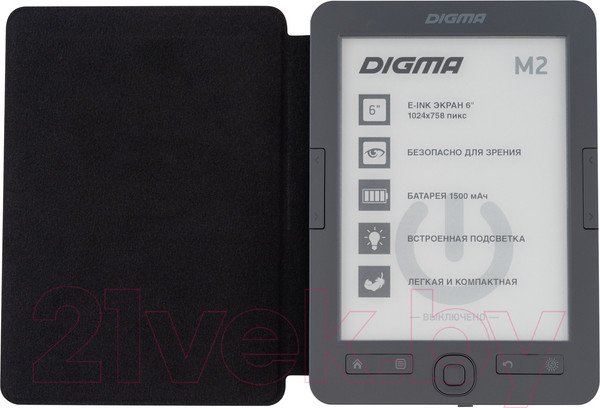Изображение товара Электронная книга Digma M2 (темно-серый)