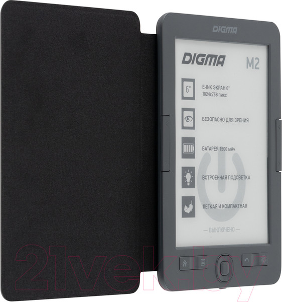 Изображение товара Электронная книга Digma M2 (темно-серый)