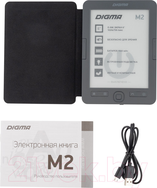 Изображение товара Электронная книга Digma M2 (темно-серый)
