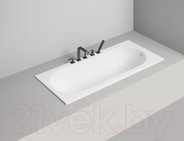 Изображение товара Ванна из искусственного мрамора Salini Ornella Kit 170x80 / 102424M (S-Stone, матовый)