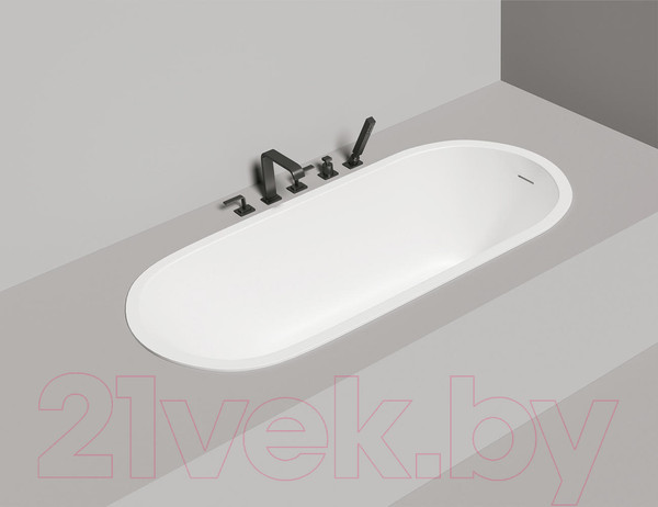 Изображение товара Ванна из искусственного мрамора Salini Ornella Kit 170x80 / 102424M (S-Stone, матовый)
