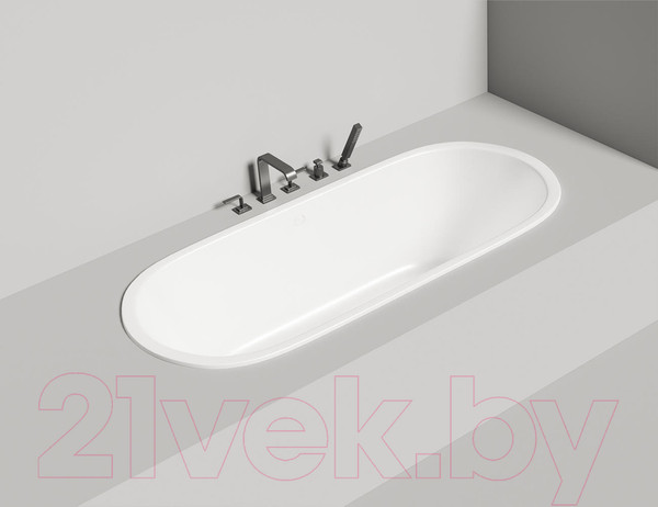 Изображение товара Ванна из искусственного мрамора Salini Ornella Axis 180x80 / 103421M (S-Stone, матовый)