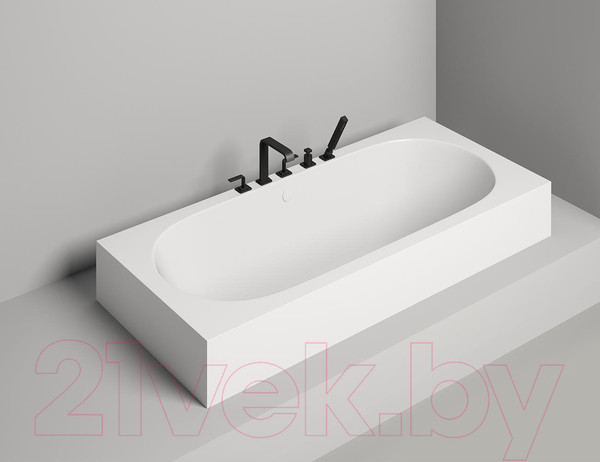 Изображение товара Ванна из искусственного мрамора Salini Ornella Axis 180x80 / 103421M (S-Stone, матовый)