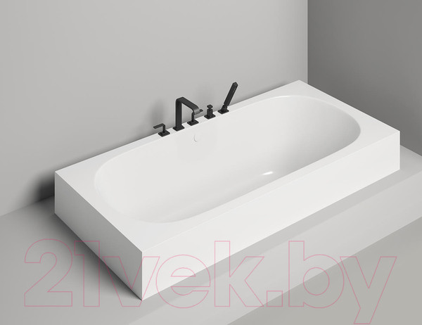 Изображение товара Ванна из искусственного мрамора Salini Ornella Axis 190x90 / 103422M (S-Stone, матовый)