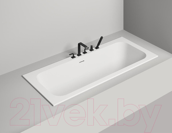 Изображение товара Ванна из искусственного мрамора Salini Ornella Axis Kit 180x80 / 103511G (S-Sense, глянец)