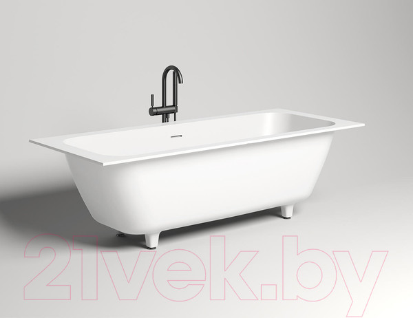 Изображение товара Ванна из искусственного мрамора Salini Ornella Axis Kit 190x90 / 103522M (S-Stone, матовый)