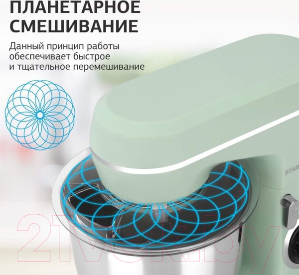 Изображение товара Миксер стационарный StarWind SPM6161 (мятный)