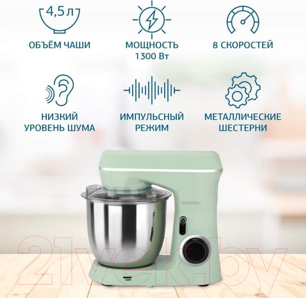 Изображение товара Миксер стационарный StarWind SPM6161 (мятный)