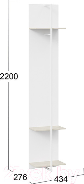 Изображение товара Стеллаж ТриЯ Сканди ТД-386.07.24 (дуб гарден/белый)