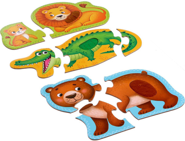 Изображение товара Развивающая игра Puzzle Time С тактильными вставками. Любимый зоопарк / 4674432