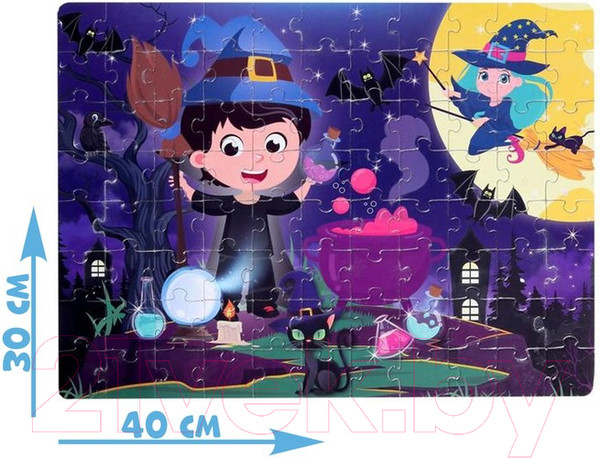 Изображение товара Пазл Puzzle Time Светящийся в темноте Ночь колдовства / 4659847 (88эл)